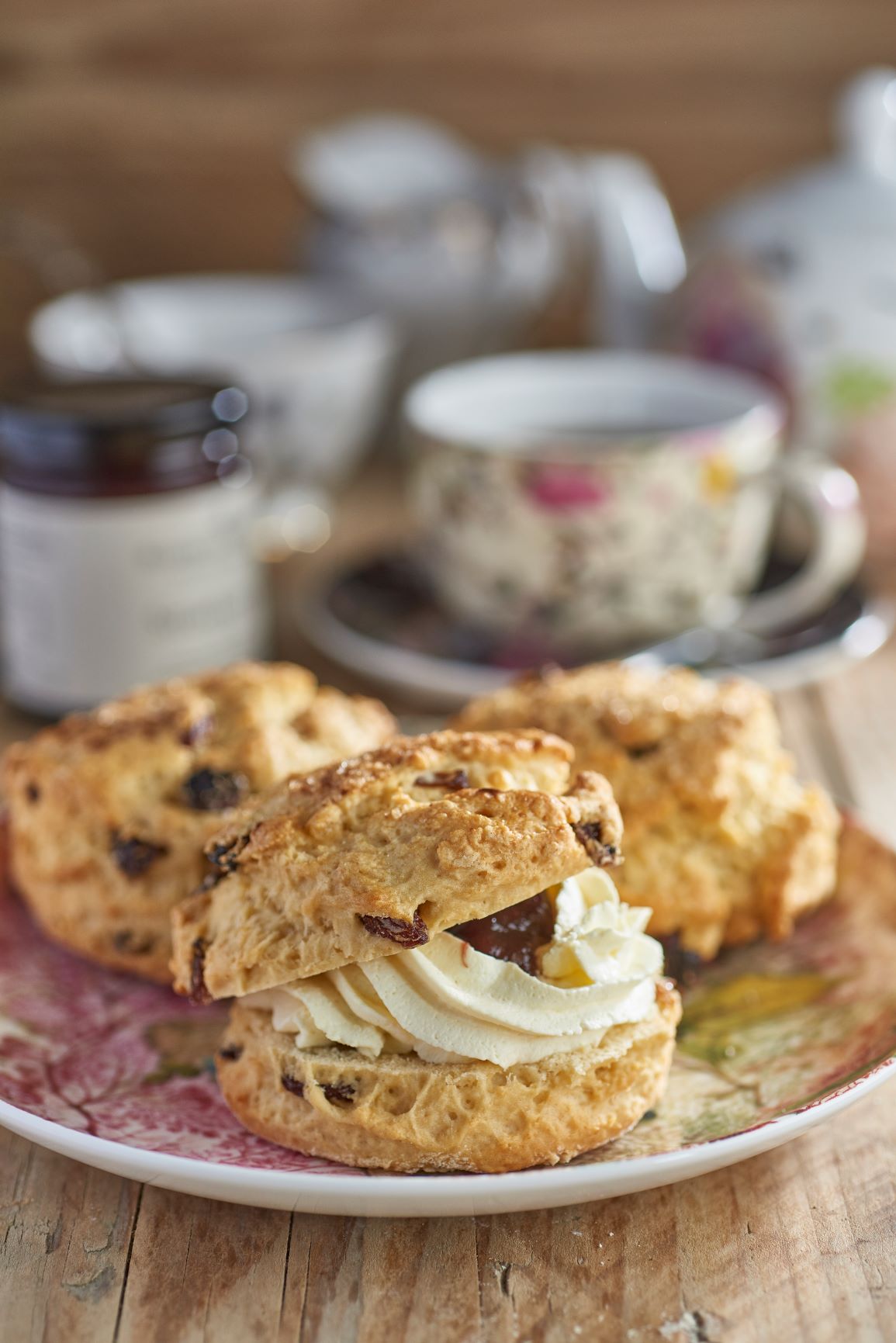 Traditional fruit scones