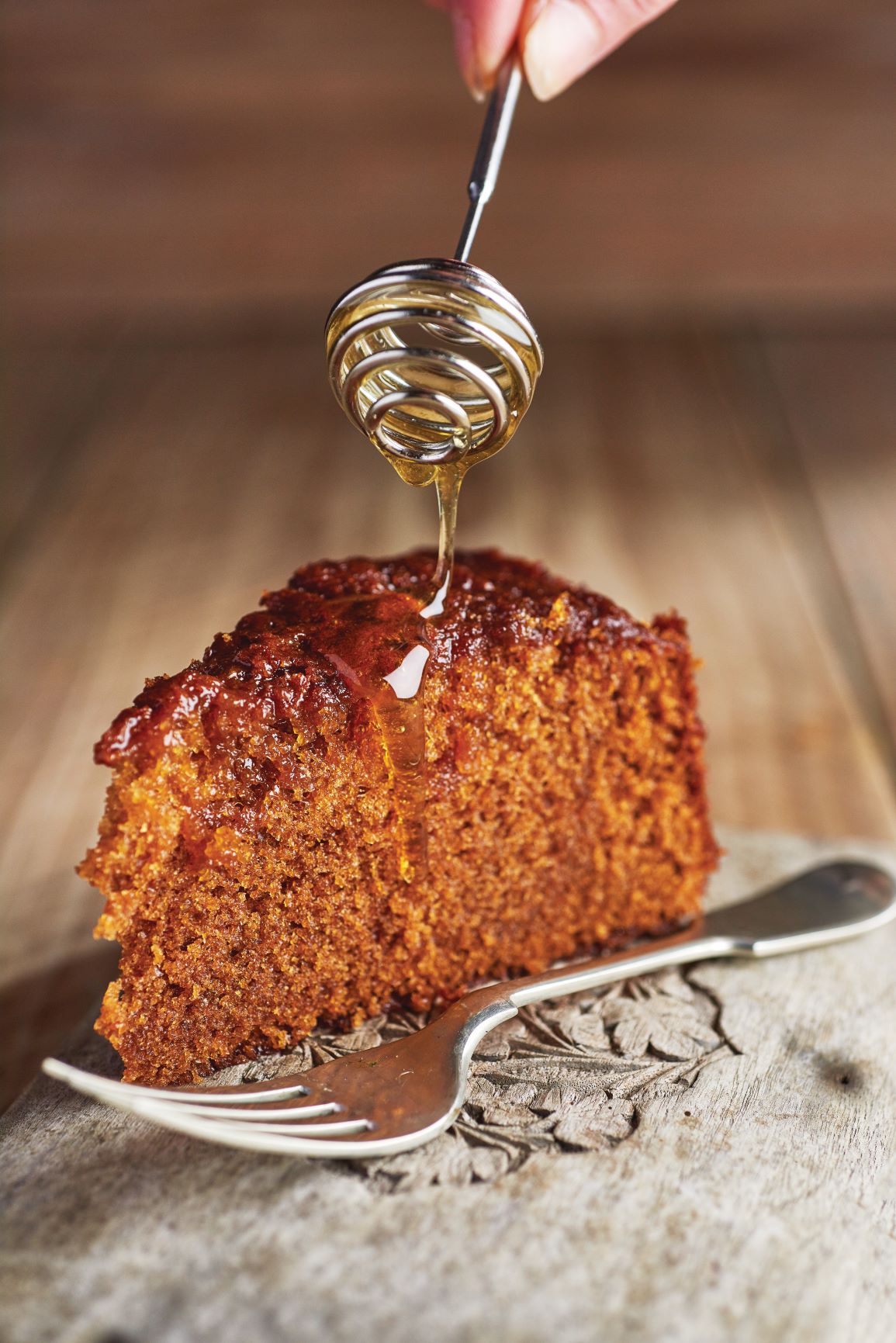 Wild flower honey cake